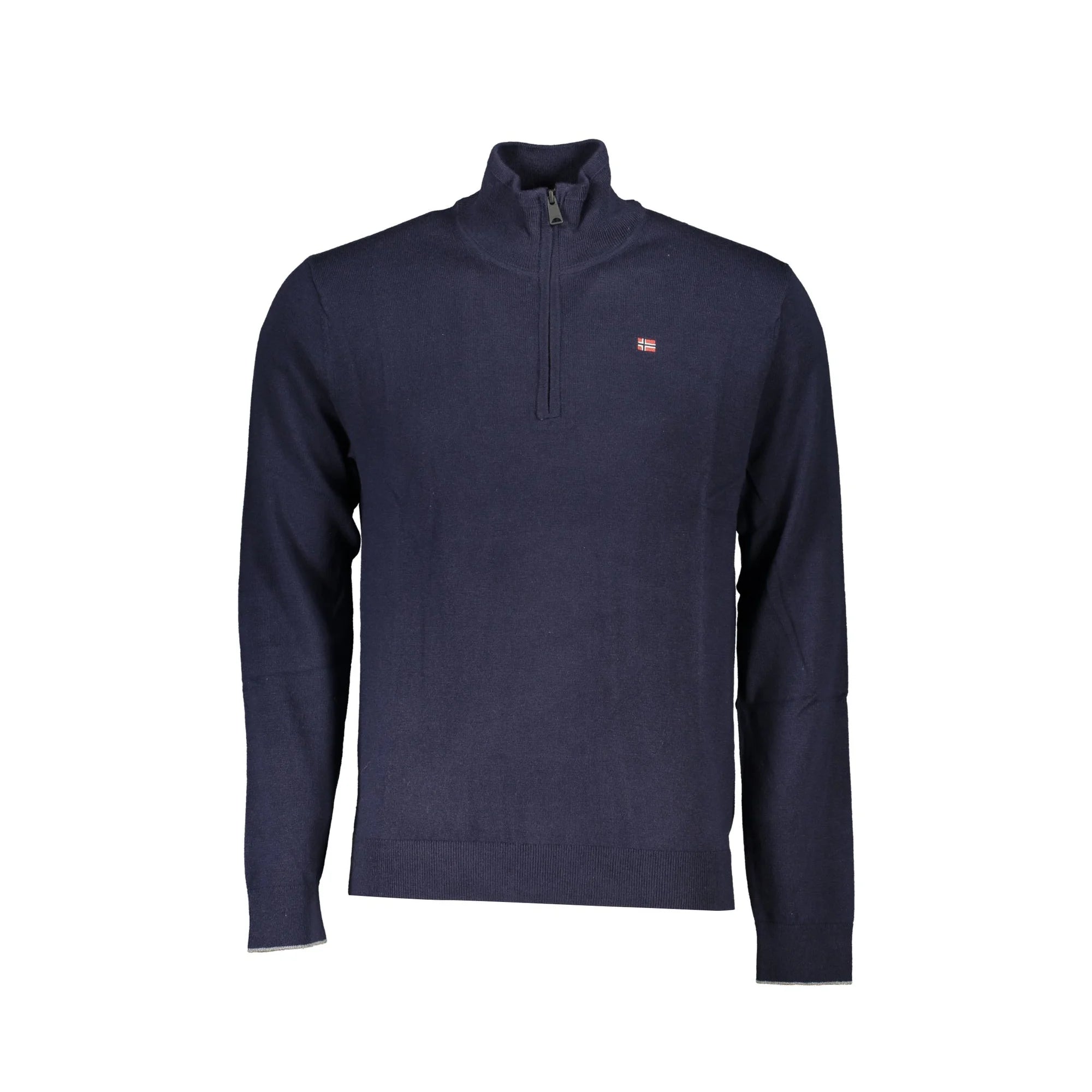 Napapijri Maglione Uomo Blu Mezza Zip Maniche Lunghe Maglie - foto prodotto